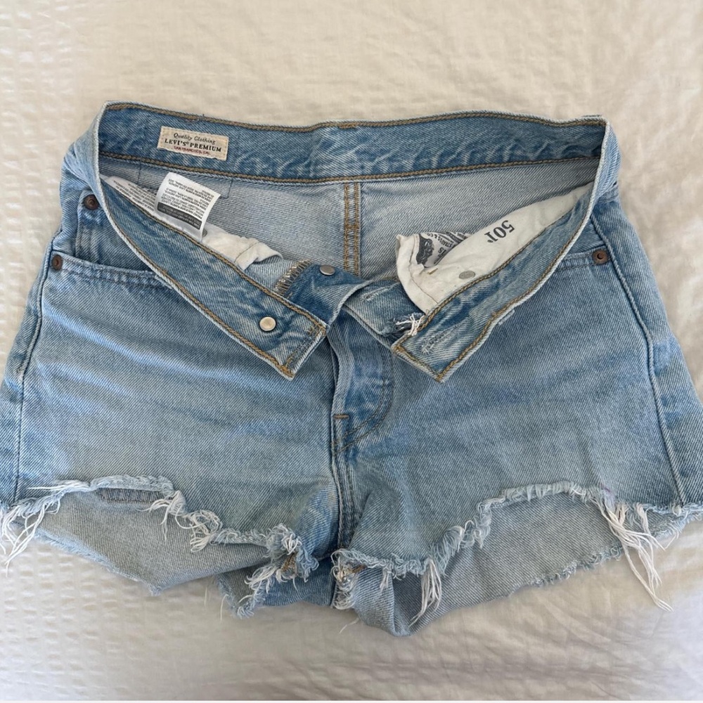 Levi's Light Blue Jean Shorts for Women